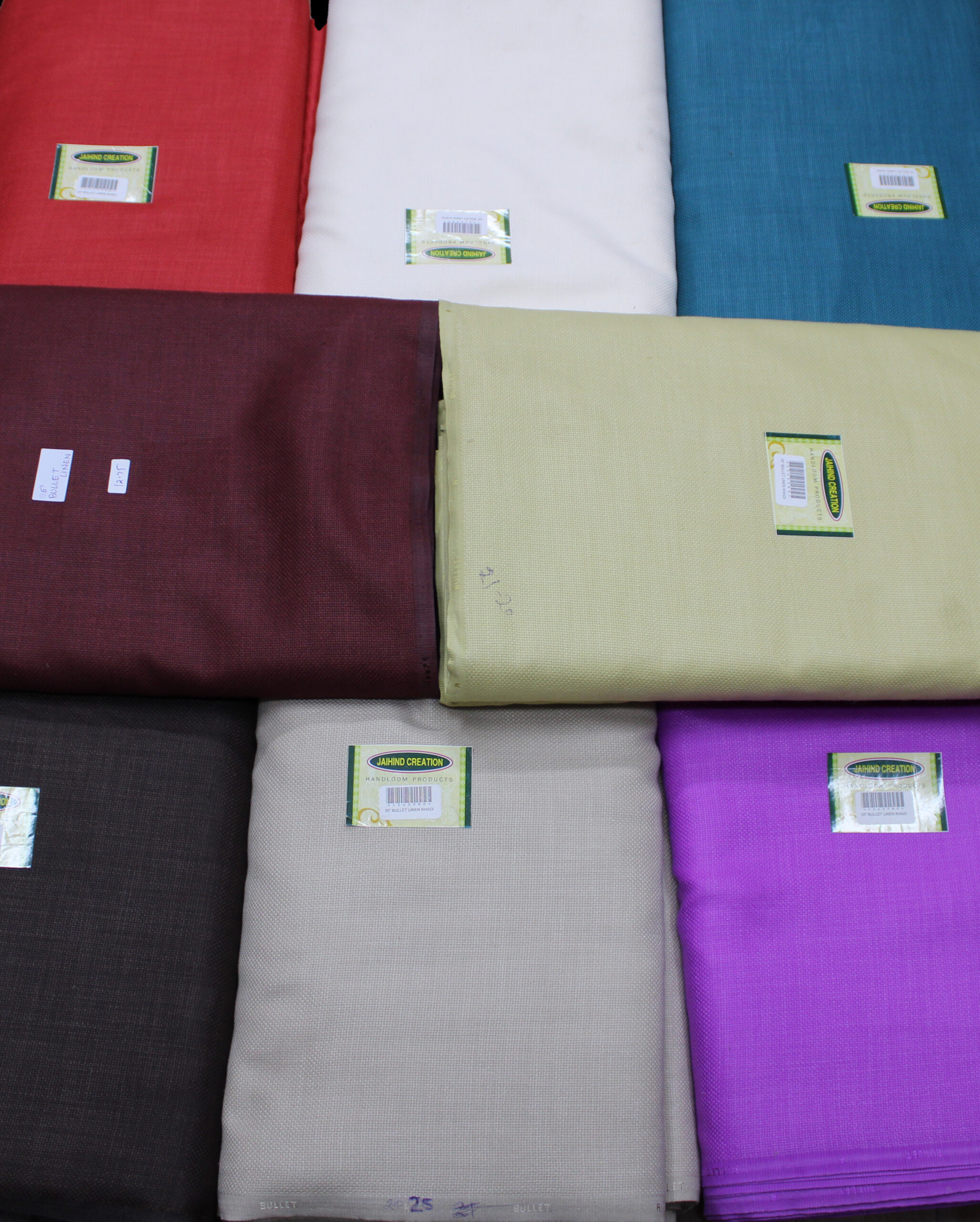35 Inches Bullet Linen Khadisa Colors Fabric