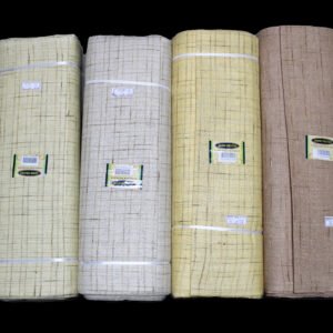 44 Inches Jute Khadisa Check Colors Fabric