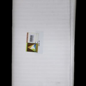 35 Inches Bharat Check White Fabric