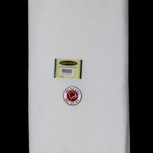 44 Inches Fine Tirpur Slub 512 White Fabric