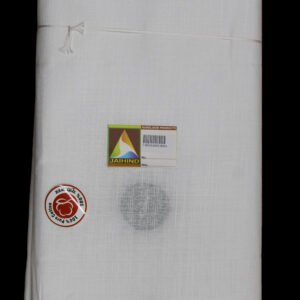 35 Inches Madhubani Khadisa White Fabric