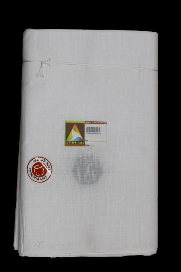 35 Inches Madhubani Khadisa White Fabric