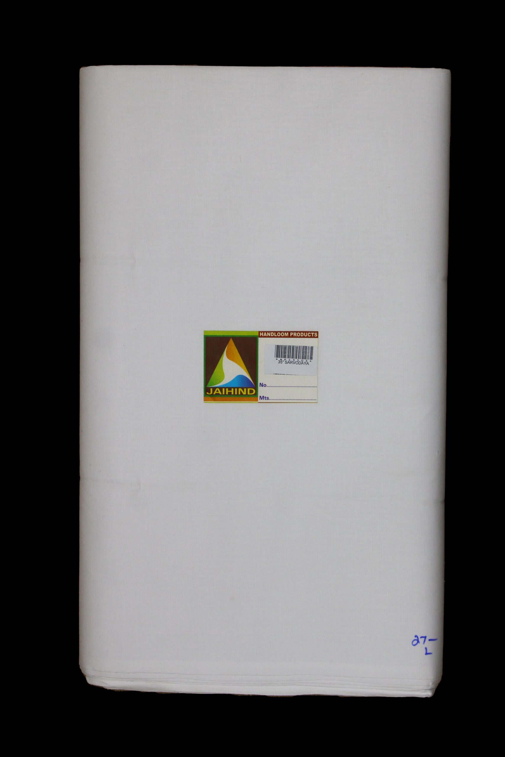 35 Inches Sarvodaya White Fabric