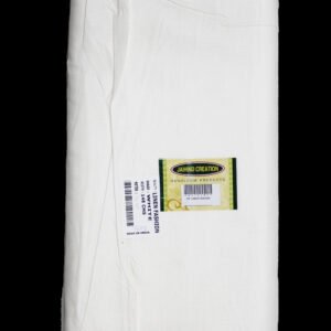 58 Inches Linen Fashion White Fabric