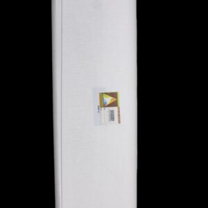 58 Inches White Axis Linen Suiting Fabric