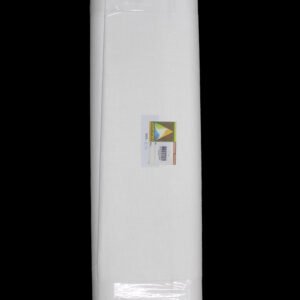 58 Inches White Bharat Linen Suiting Fabric