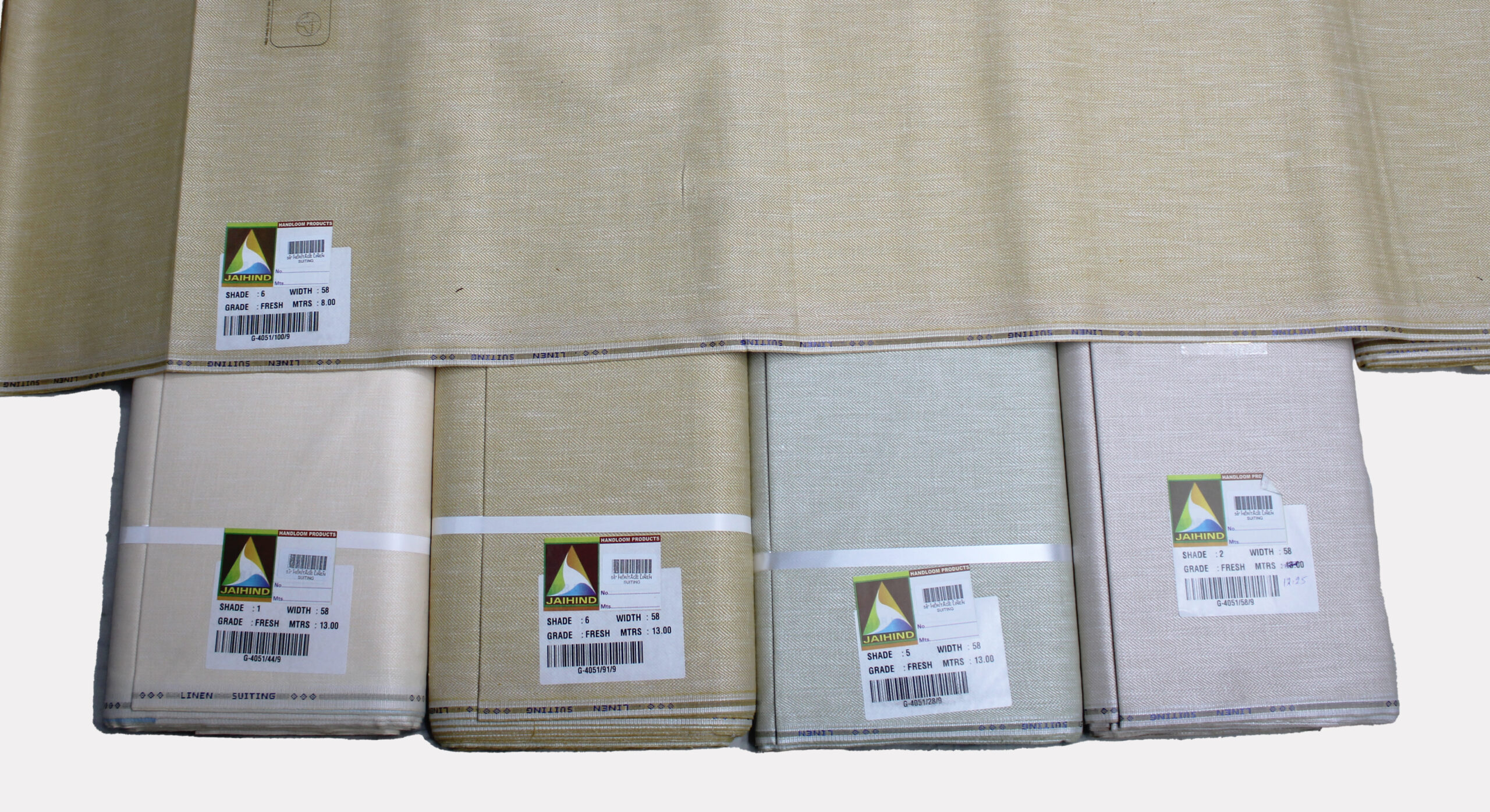 58 Inches Heritage Linen Suiting Fabric