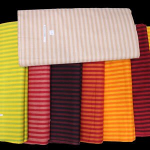 44 Inches Lenin Stripe Fabric